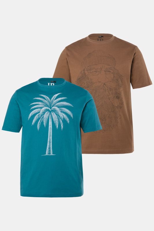 Тениски комплект от 2 броя с принт на палма