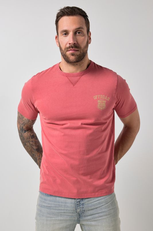 Тениска с винтидж визия и къси ръкави