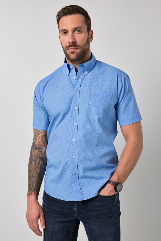 Риза с яка и копчета