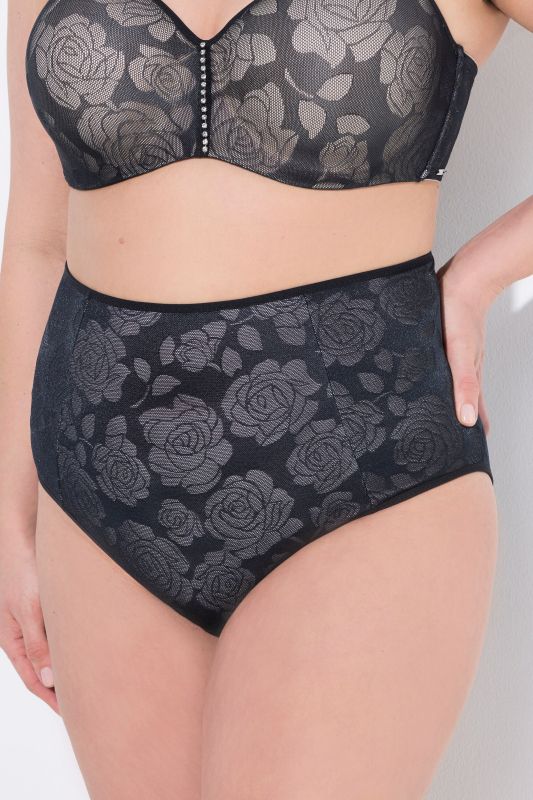 Бикини от микрофибър с принт на рози