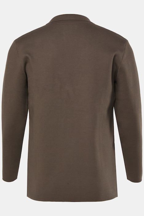 Knitted jacket, FLEXNAMIC®, Milano knitwear, lapel collar, up to 8 XL