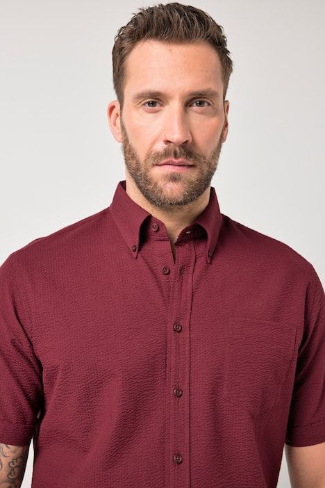 Short Sleeve Seersucker Shirt