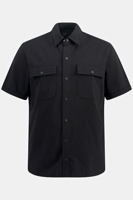 Jersey shirt, short sleeve, Kent collar, modern fit