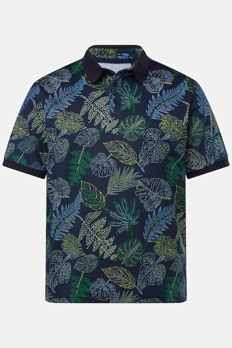 Тениска с принт и яка