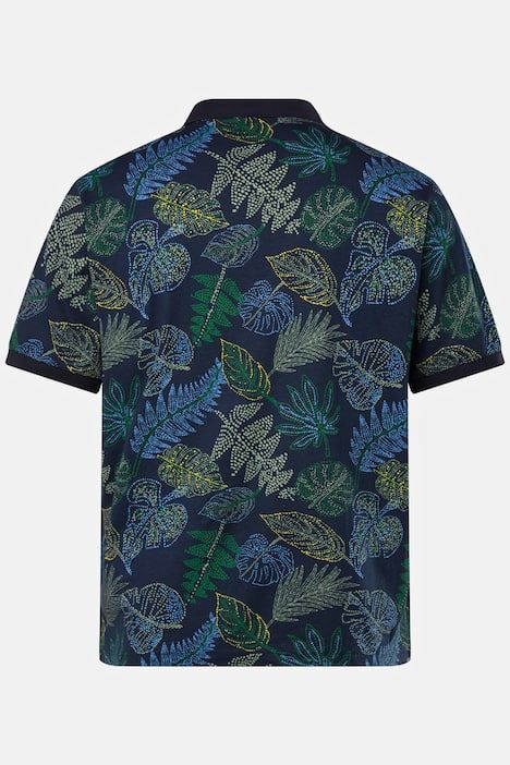 Тениска с принт и яка