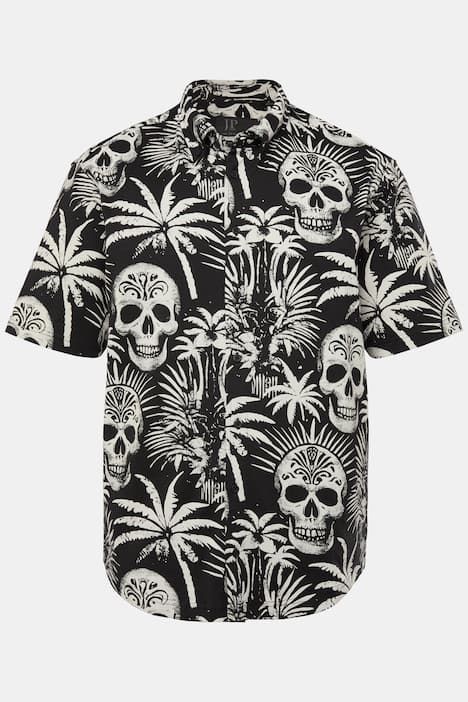 Риза с принт на палми