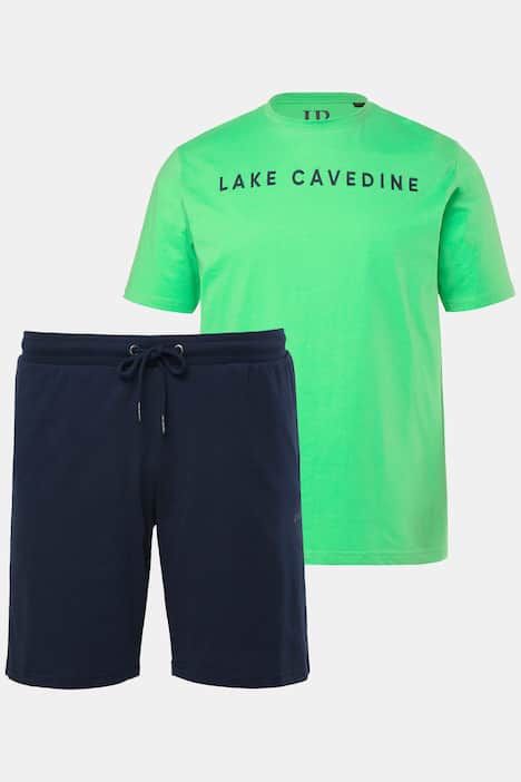 Пижама от 2 части в надпис на горнището