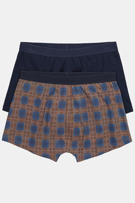 Боксерки комплект от 2 броя с карета и едноцветни