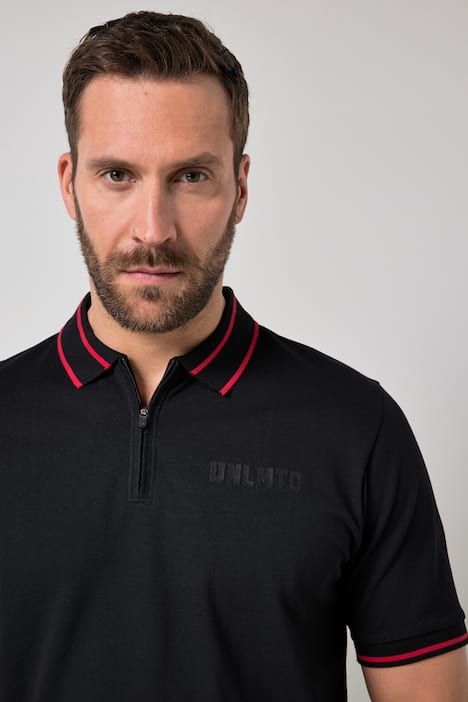 Блуза с яка и контрастни акценти