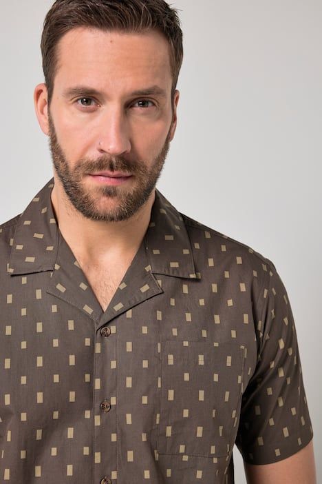 Риза със ситен принт