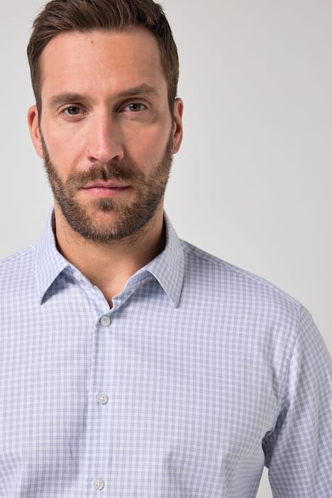 Риза с кариран принт