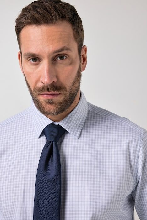 Риза с кариран принт