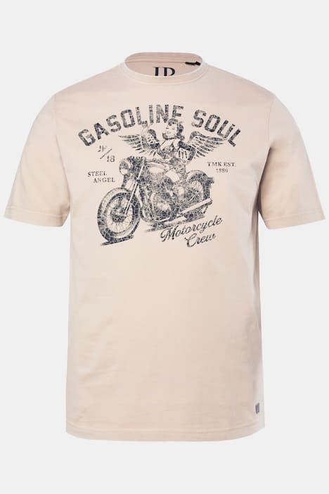 Тениска с принт и винтидж визия