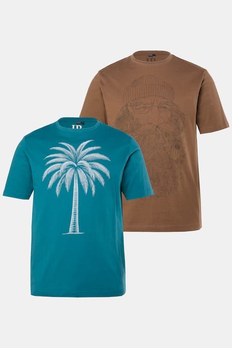 Тениски комплект от 2 броя с принт на палма
