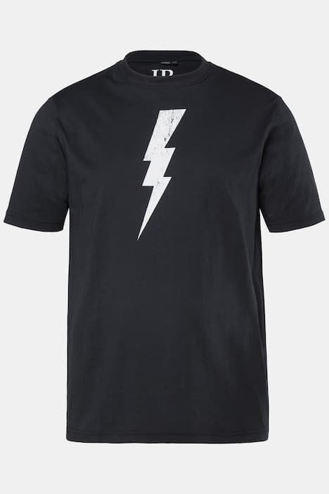 Тениска с принт на светкавица