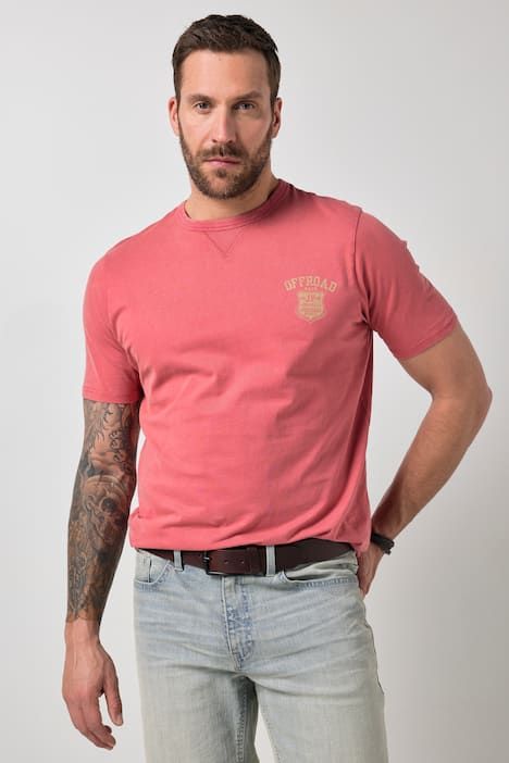 Тениска с винтидж визия и къси ръкави