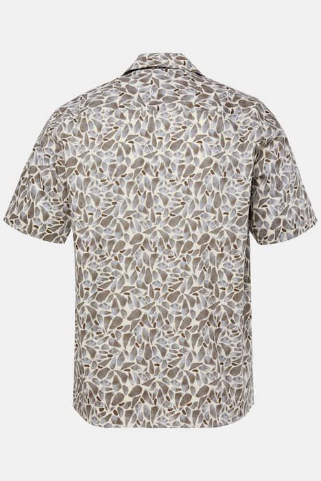 Риза ленена с флорален принт