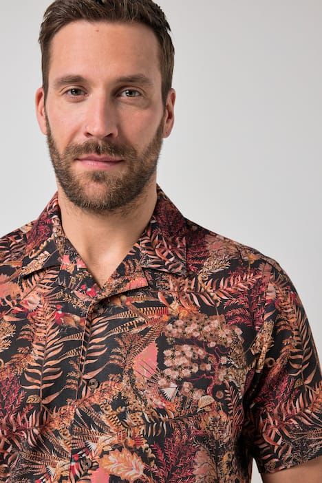 Риза ленена с принт