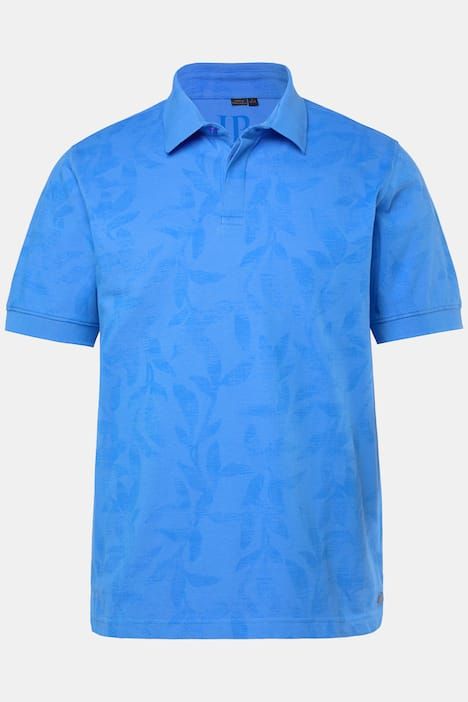 Блуза с принт и яка