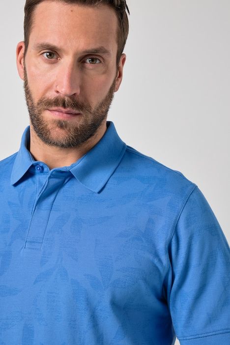 Блуза с принт и яка