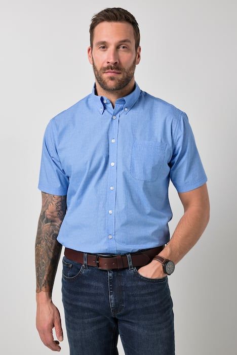 Риза с яка и копчета