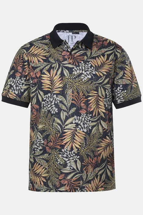 Блуза с принт на цветя и яка