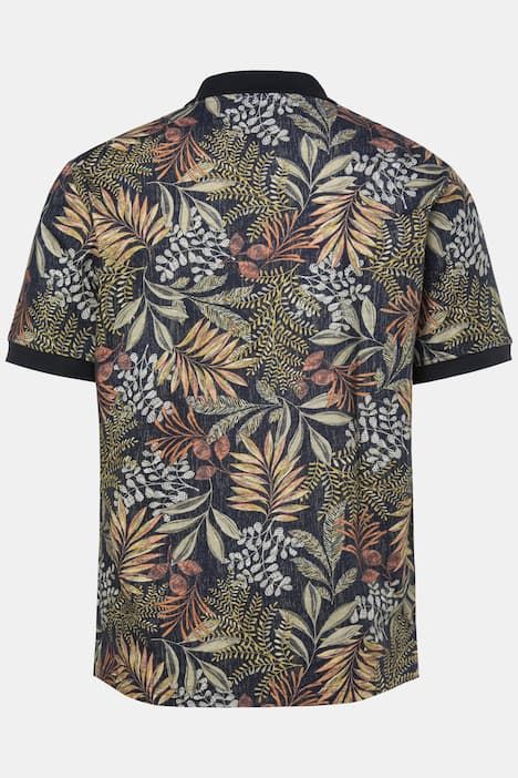 Блуза с принт на цветя и яка