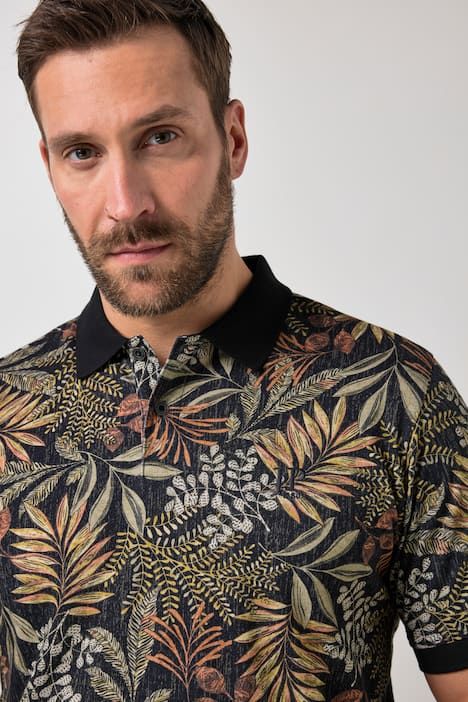 Блуза с принт на цветя и яка