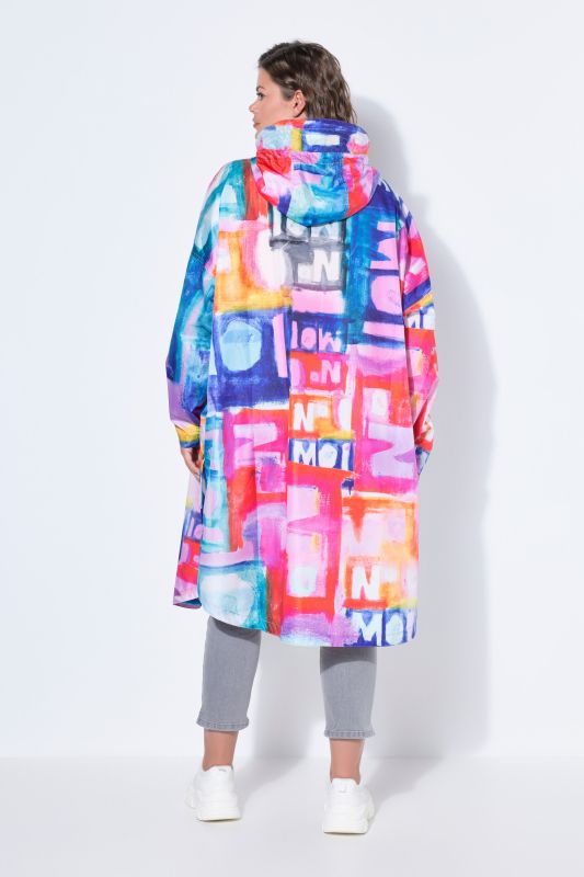 Watercolor Letter Rain Poncho