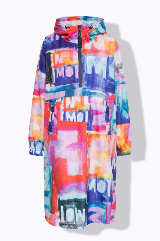 Watercolor Letter Rain Poncho