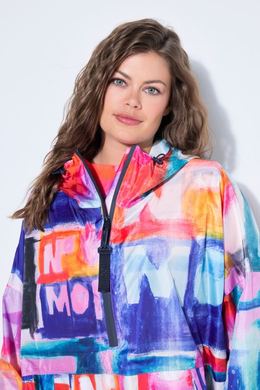 Watercolor Letter Rain Poncho