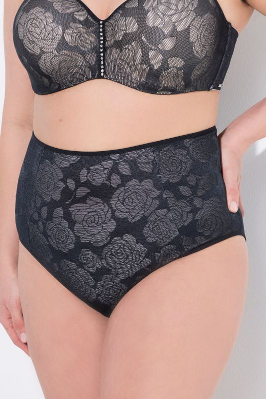 Бикини от микрофибър с принт на рози