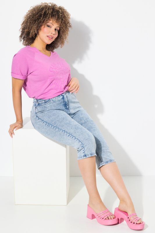 Панталон 7/8 с дънкова визия