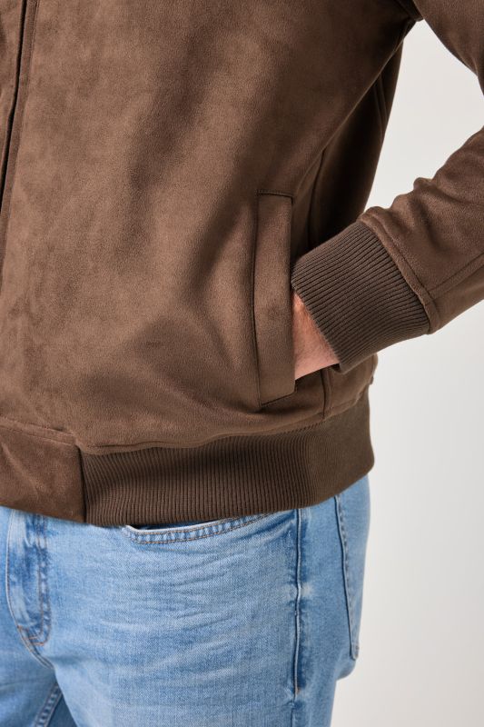 Velour blouson jacket