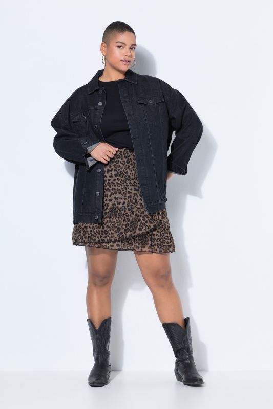 Embroidered Back Oversized Denim Jacket