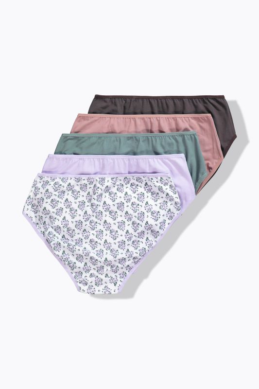 5 Pack of Midi Briefs- Floral