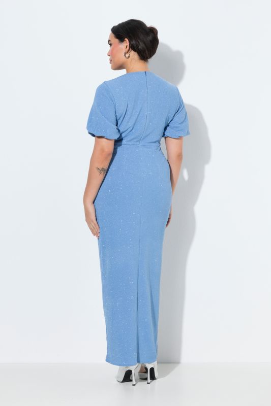 Sparkling Wrap Look Gown