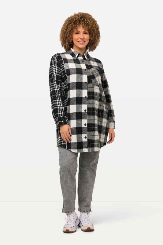 Mixed Plaid Shacket