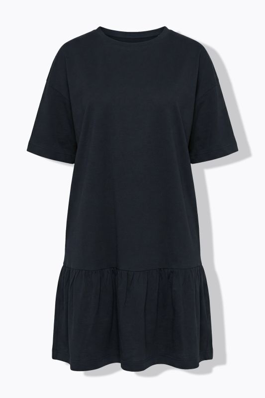 Flounce Panel Short Sleeve Jersey Dress