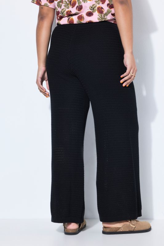 Chunky Knit Elastic Waist Pants