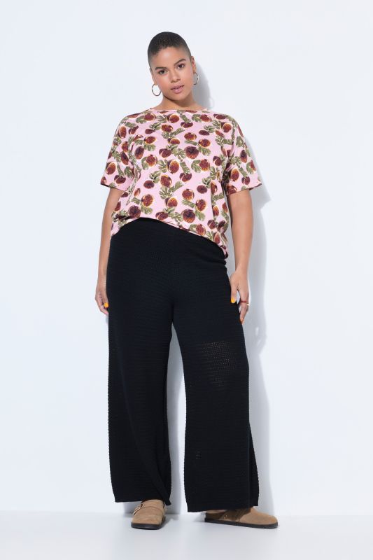 Chunky Knit Elastic Waist Pants