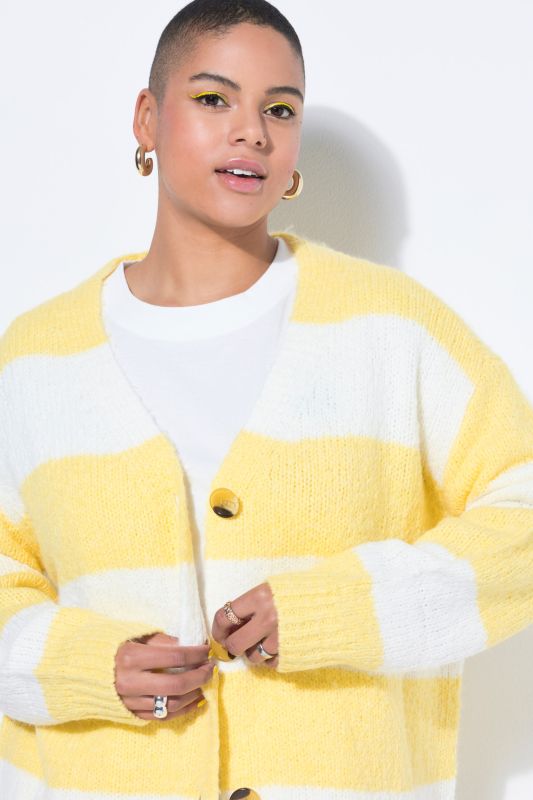 Chunky Striped Oversized Cardigan