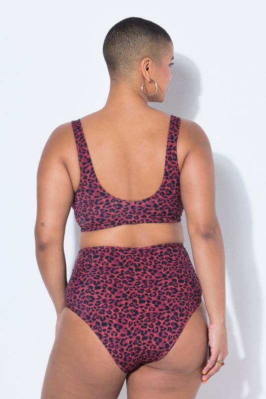 Бански горнище с леопардов принт