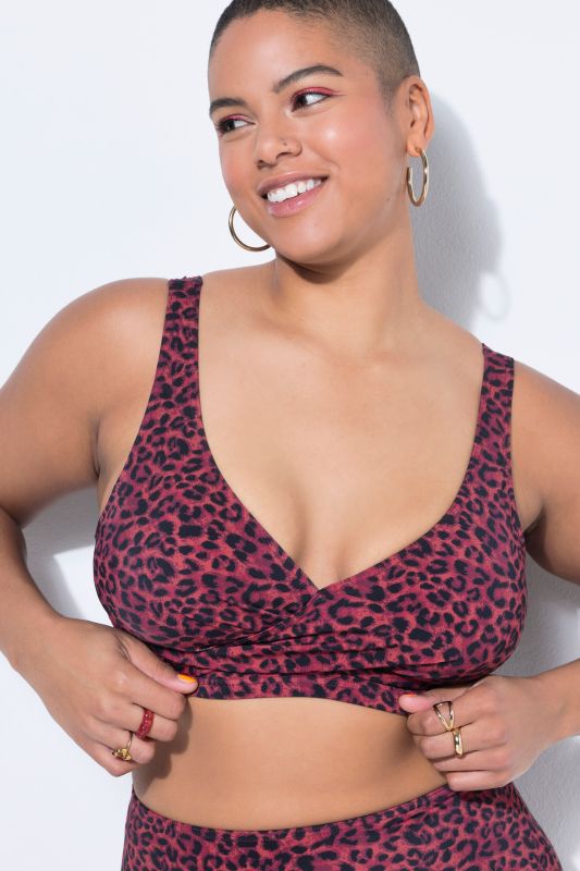 Бански горнище с леопардов принт