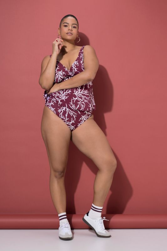 Бански долнище с принт на дървета