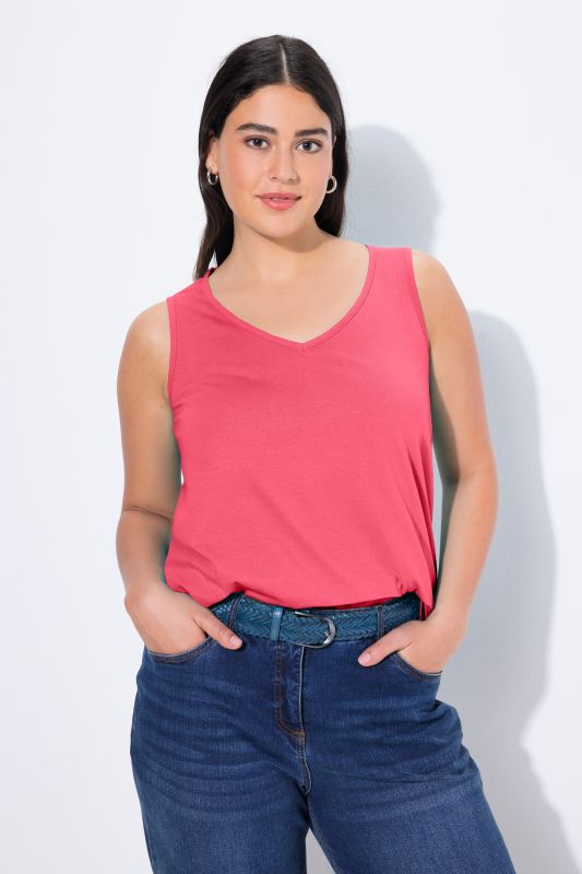 V-Neck Classic Fit Cotton Tank