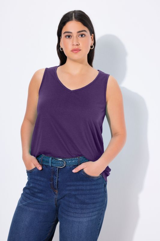 V-Neck Classic Fit Cotton Tank