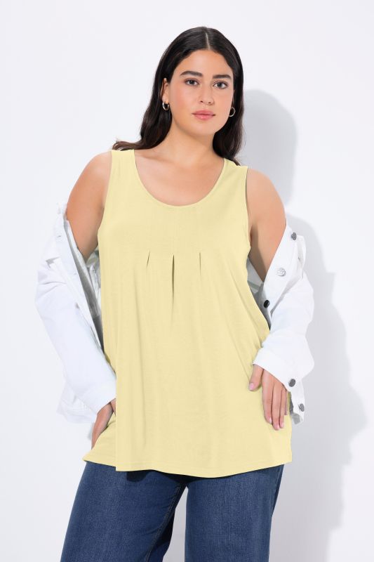 Essential Pleat Front Knit Tank