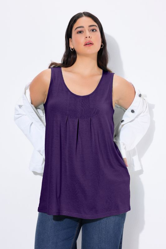 Essential Pleat Front Knit Tank