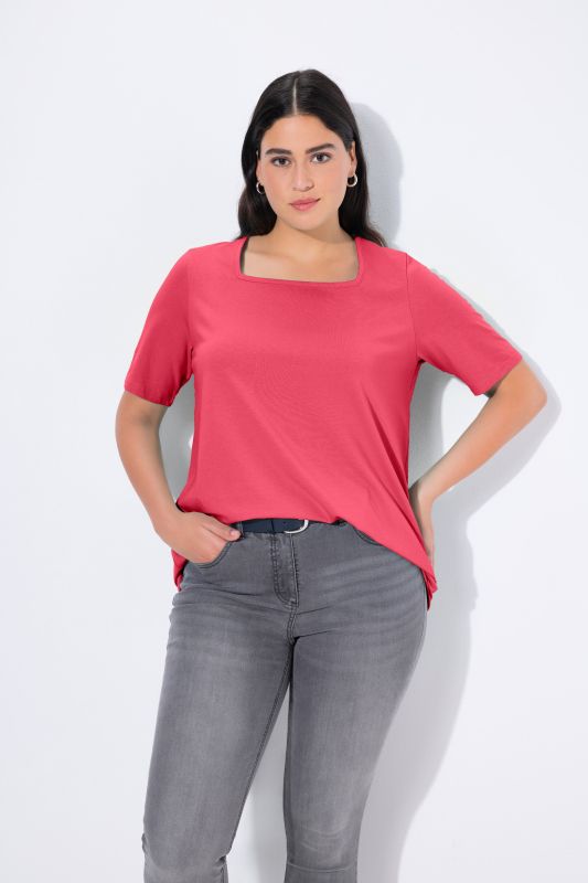 Essential Square Neck Stretch Tee